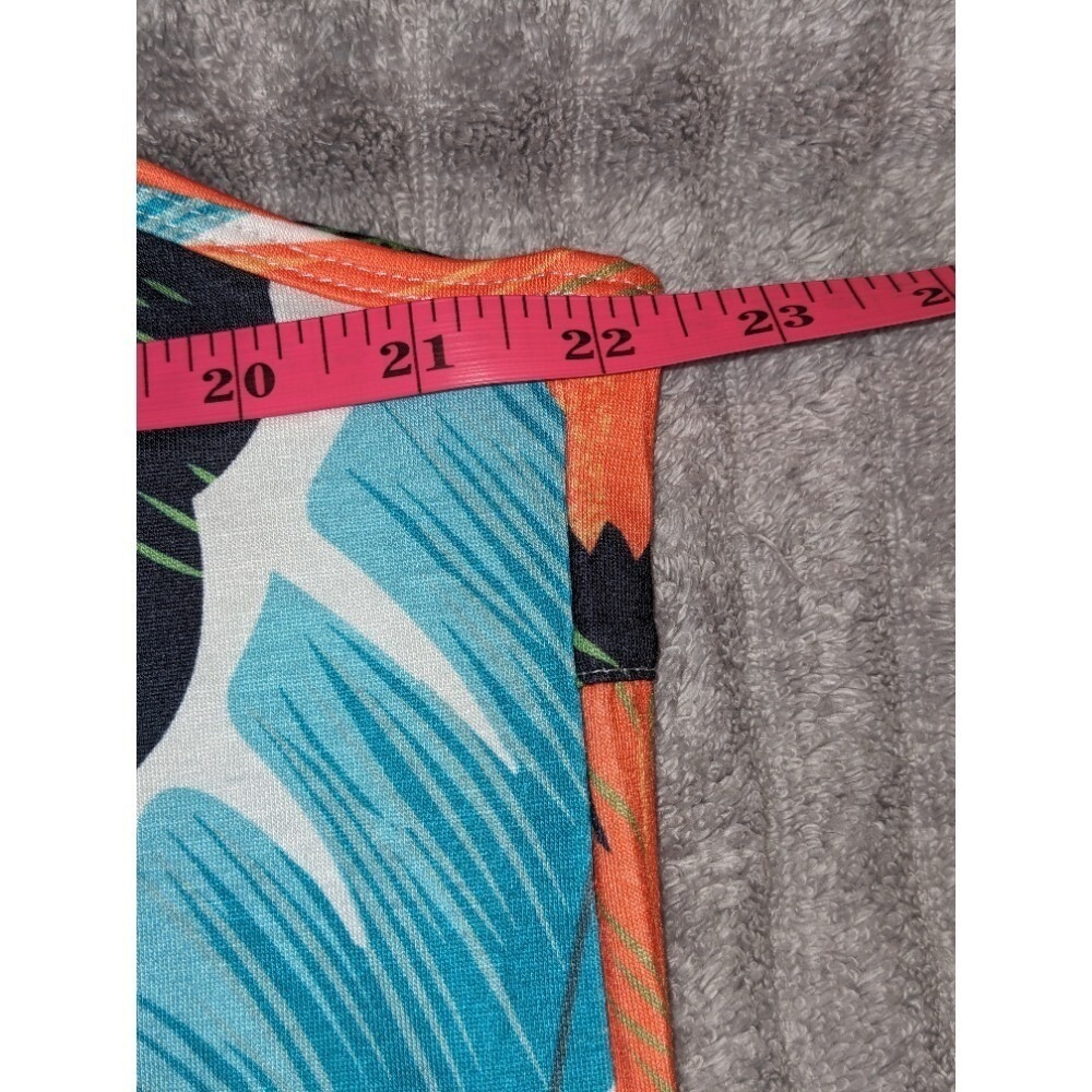 Camdoria Maxi Dress Tropical‎ Print Sleeveless Vacation Summer Dress XXL NWT - Picture 7 of 9